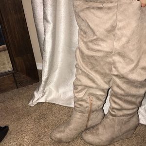 Chinese Laundry Suede Knee High Boots